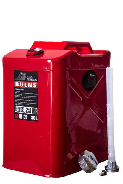 imagen galonera bulns color rojo 30 litros
